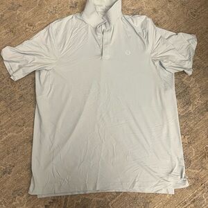 lululemon athletica Men's Light Blue Polo Shirt